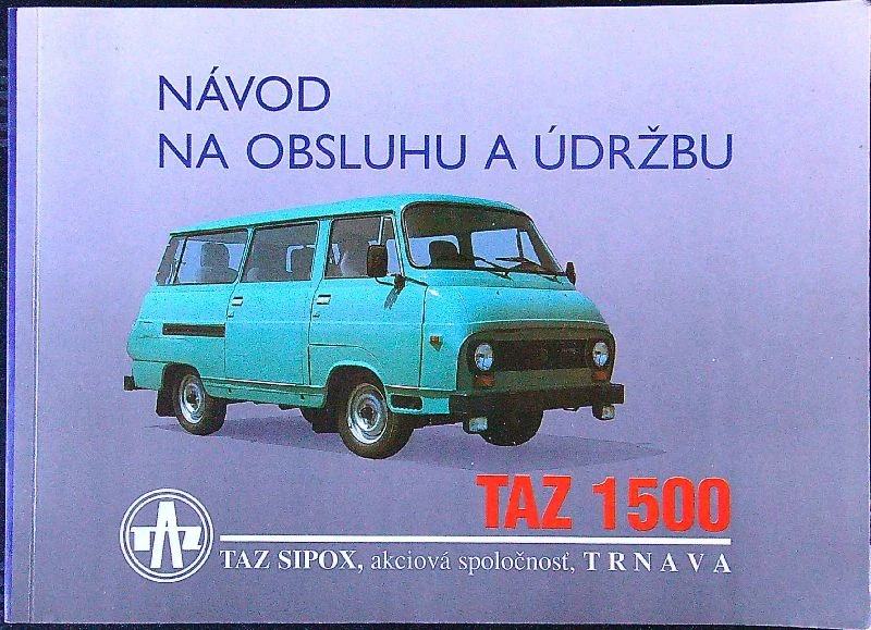 Návod na obsluhu a údržbu TAZ 1500