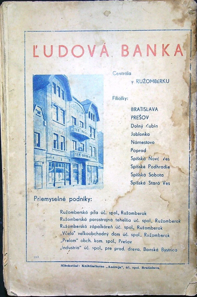 Kalendár HSĽS 1943