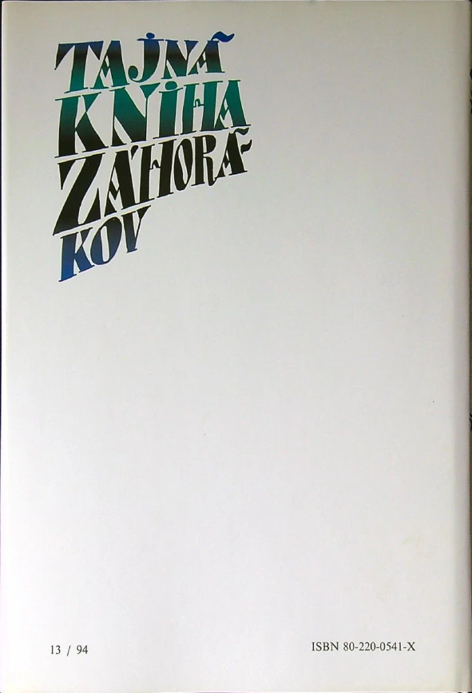 Tajná kniha Záhorákov