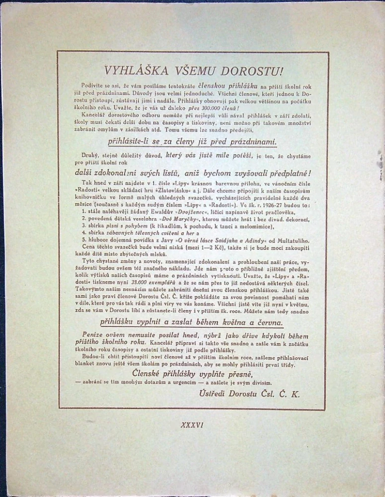 Lípa - květen 1926