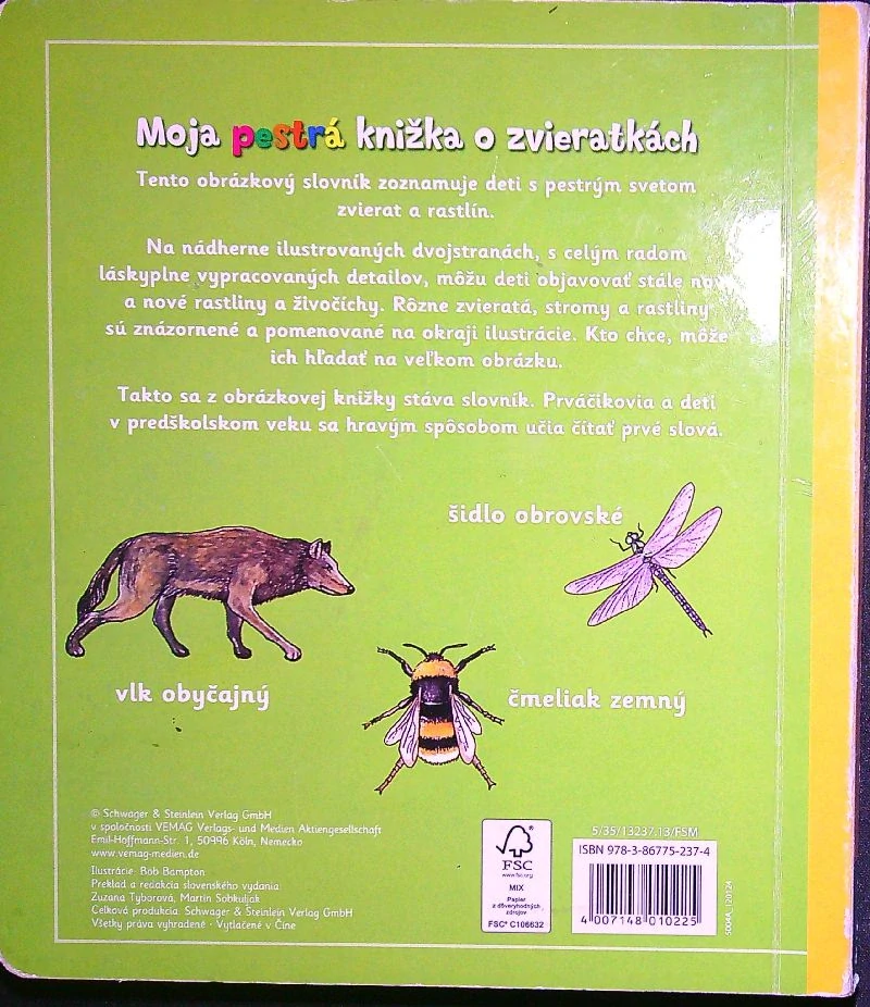 Moja pestrá knižka o zvieratkách