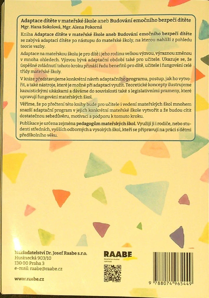 Adaptace dítěte v mateřské škole