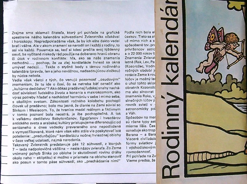 Rodinný kalendár 1989