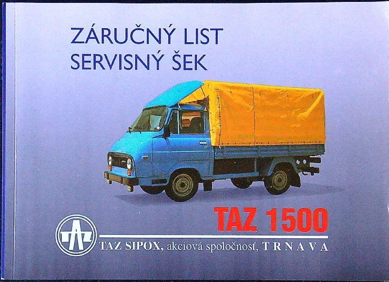 Návod na obsluhu a údržbu TAZ 1500