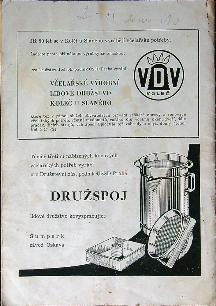 Katalog včelařských potřeb