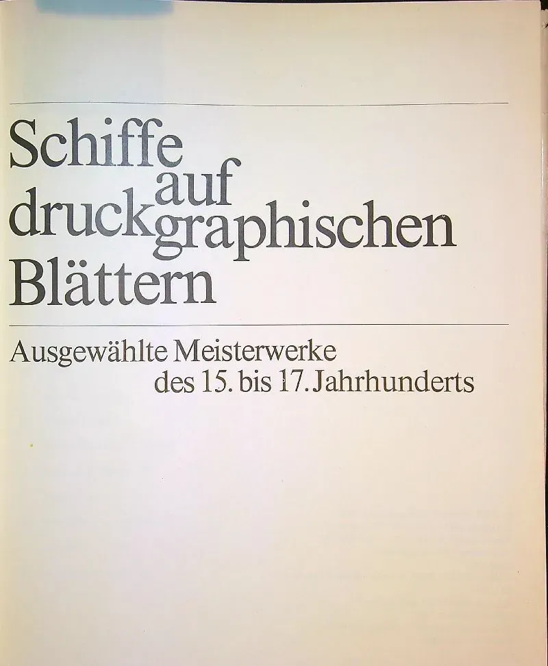 Schiffe auf druck graphischen Blättern