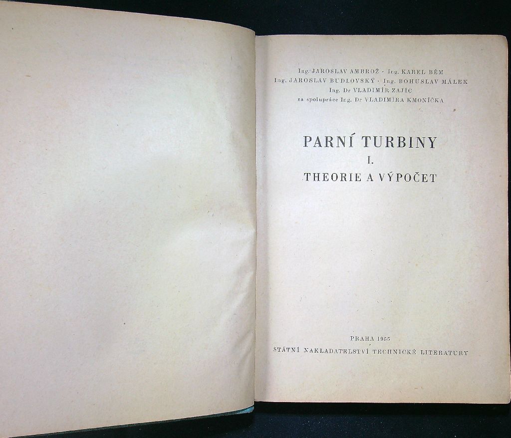 Parní turbíny I., II. 