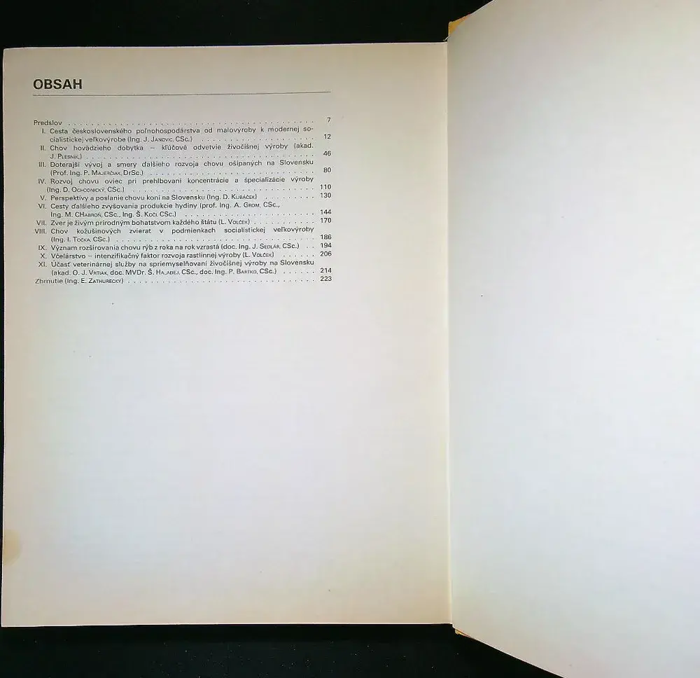 Spriemyselňovanie živočíšnej výroby na Slovensku