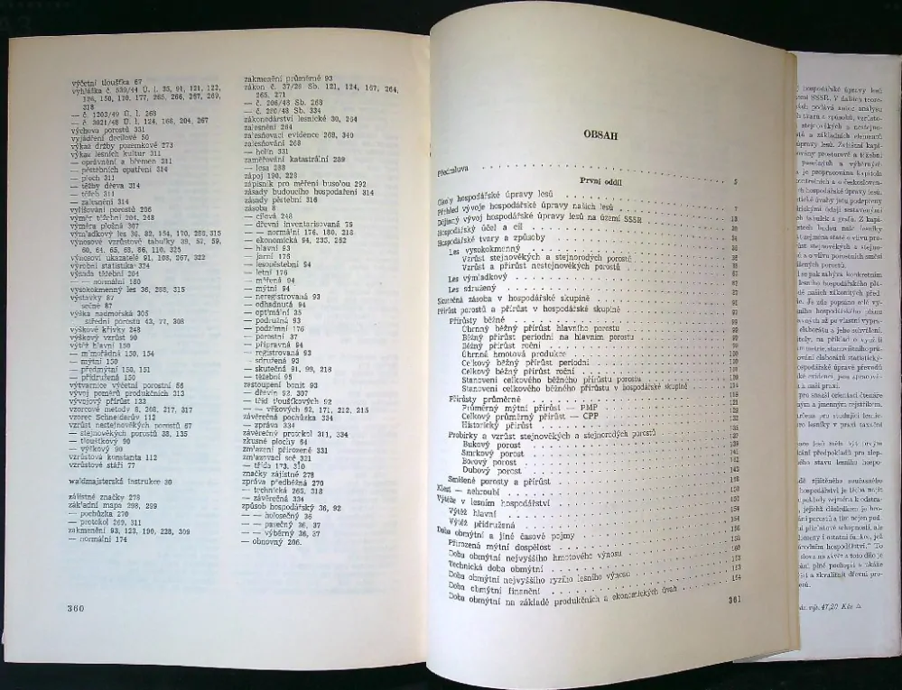 Taxace lesů II. Hospodářská úprava lesů