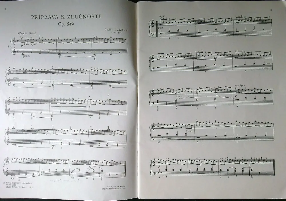 Príprava k zručnosti Op. 849