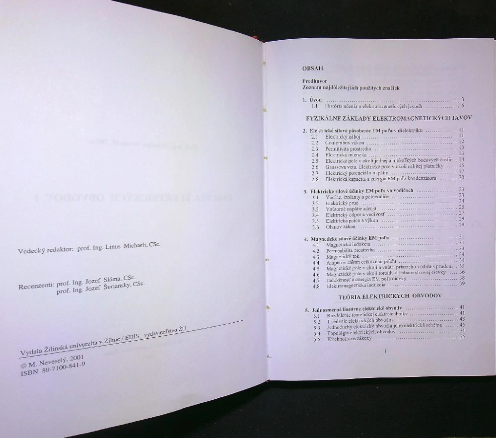 Analýza elektrických obvodov I.