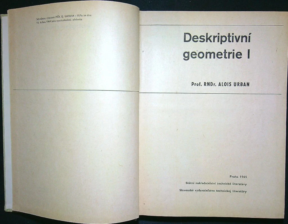 Deskriptivní geometrie I.