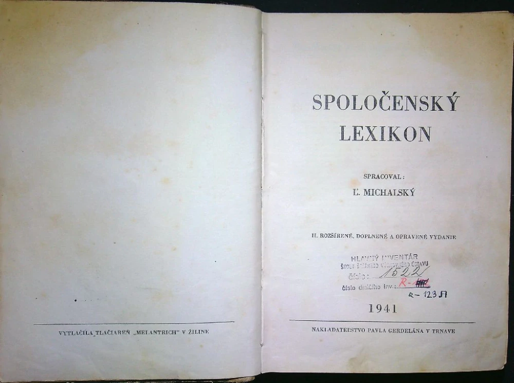 Spoločenský lexikon 1941