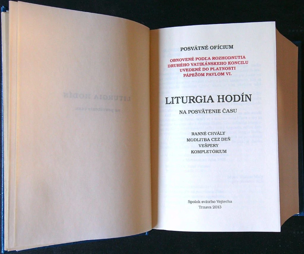 Liturgia hodín na posvätenie času