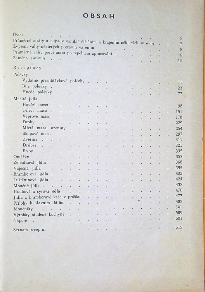 Receptury jídel pro závodní stravování