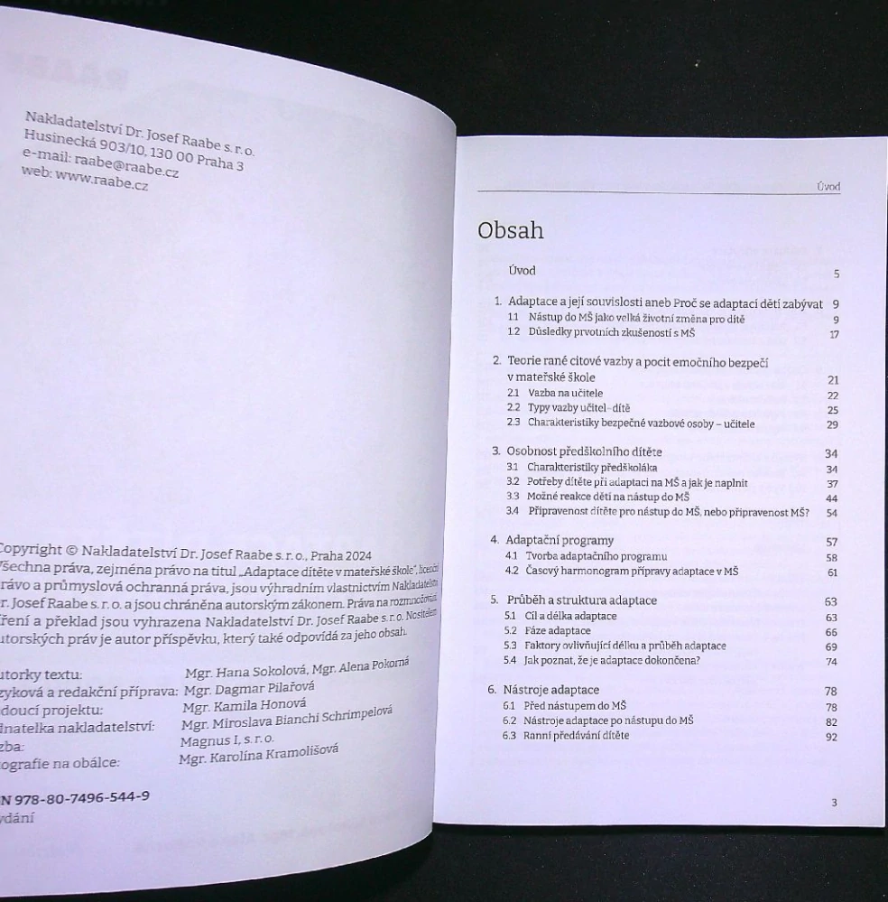 Adaptace dítěte v mateřské škole