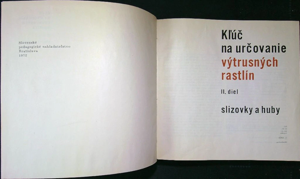 Kľúč na určovanie výtrusných rastlín II.