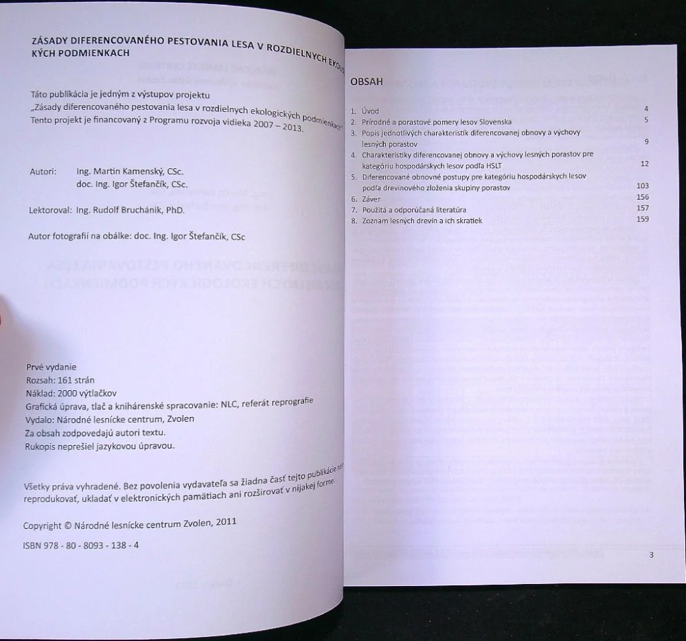 Zásady diferencovaného pestovania lesa v rozdielnych ekologických podmienkach