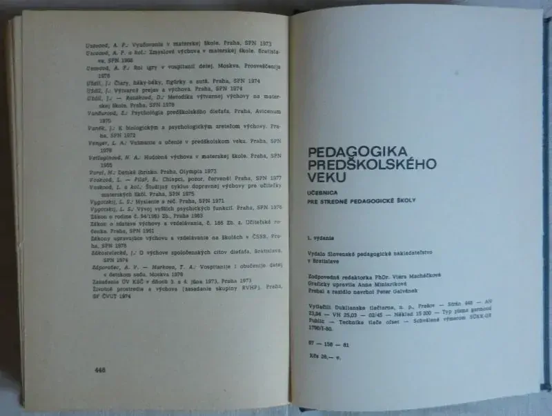 Pedagogika predškolského veku učebnica