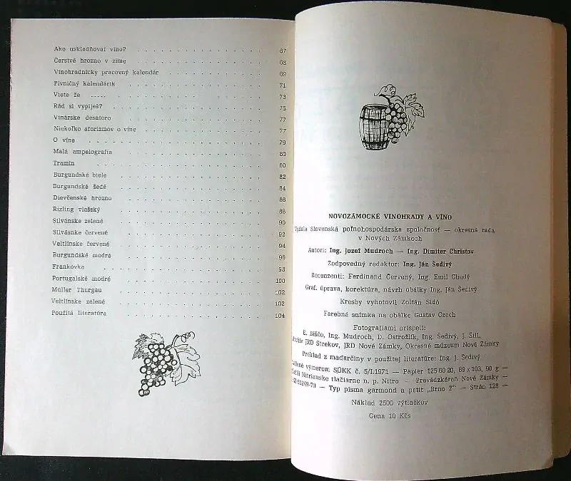 Novozámocké vinohrady a víno