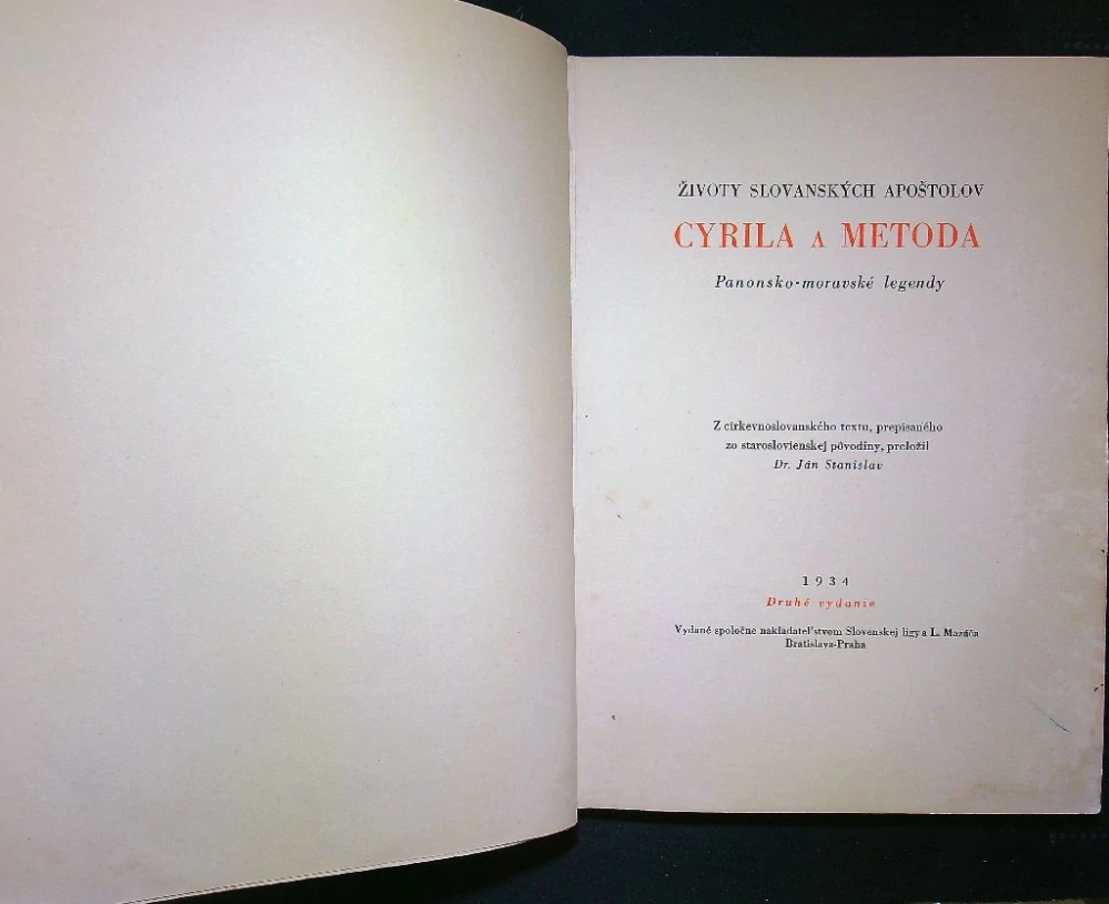 Životy slovanských apoštolov Cyrila a Metoda