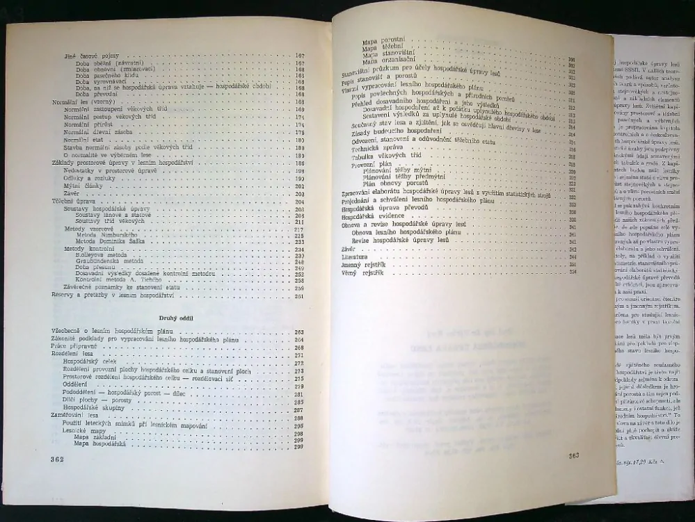 Taxace lesů II. Hospodářská úprava lesů