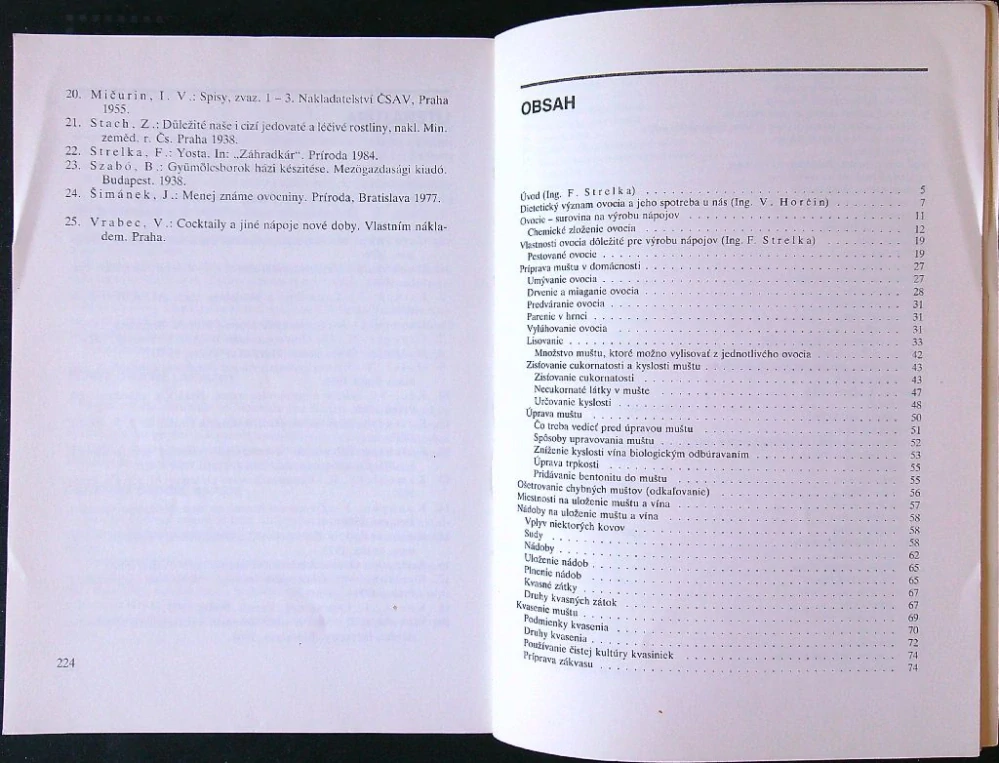 Výroba ovocných vín a nápojov v domácnosti 1989