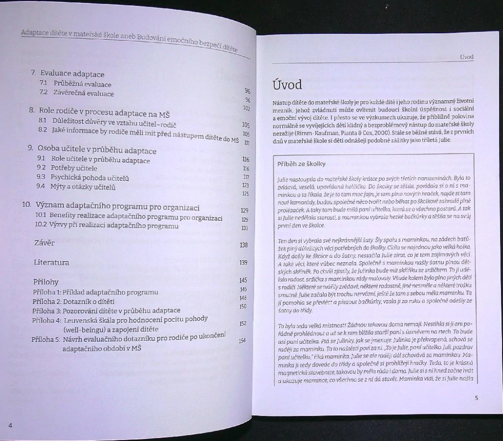 Adaptace dítěte v mateřské škole