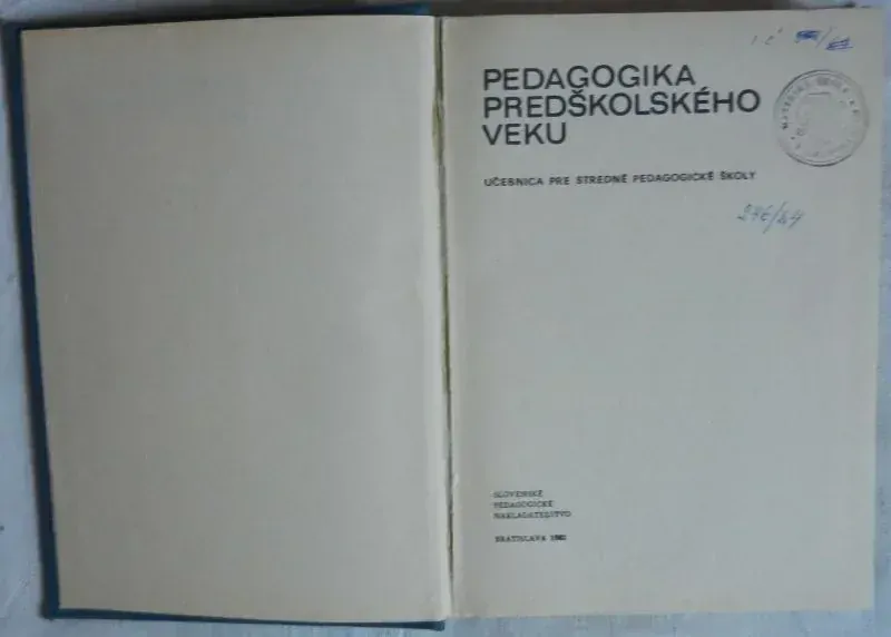 Pedagogika predškolského veku učebnica
