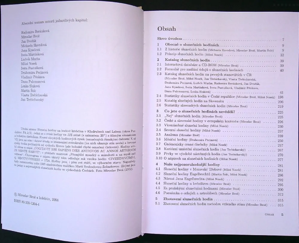 Sluneční hodiny na pevných stanovištích Čechy, Morava, Slezsko a Slovensko