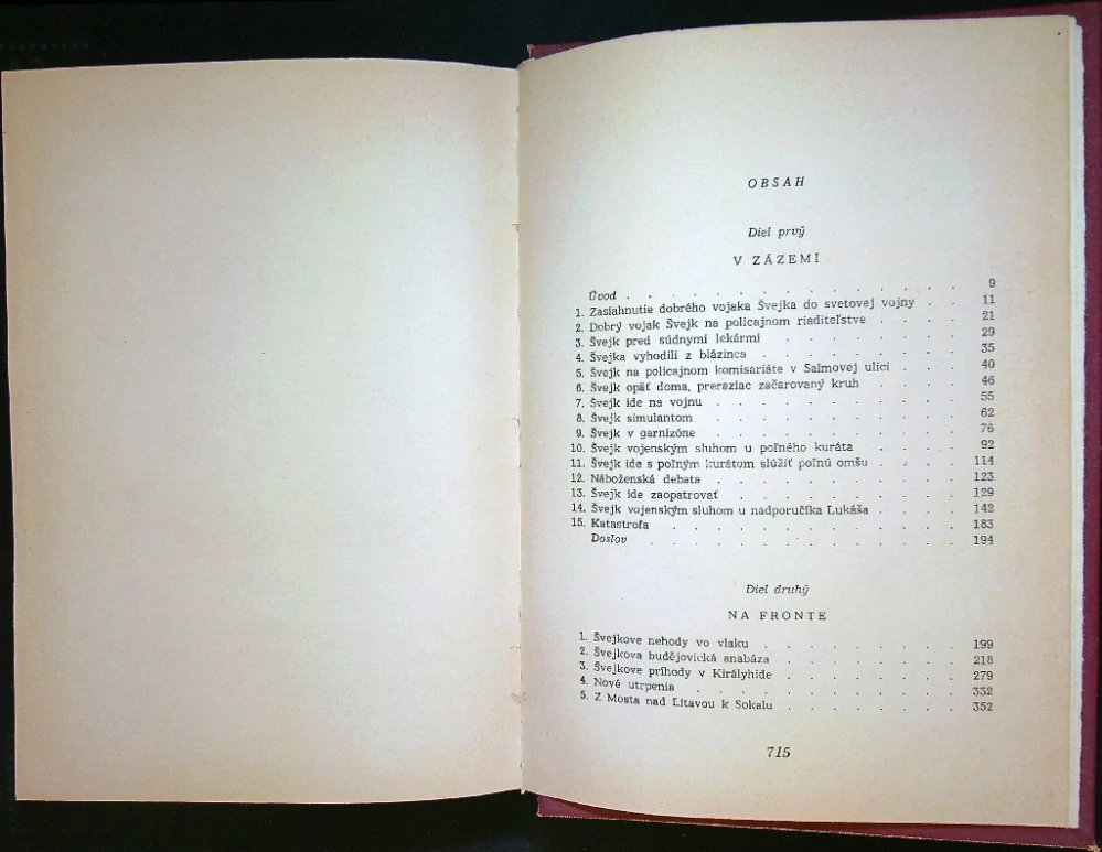 Osudy dobrého vojaka Švejka I. - IV. 1955