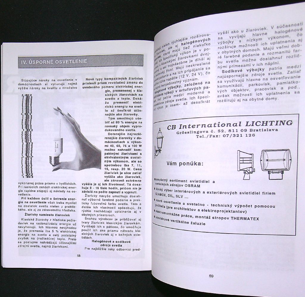 Stavanie, vykurovanie, osvetlenie, klimatizácia 