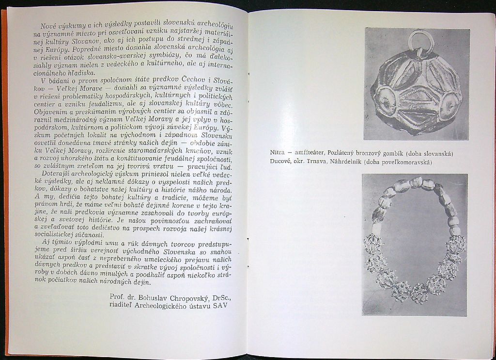 Z klenotnice dávnej minulosti Slovenska