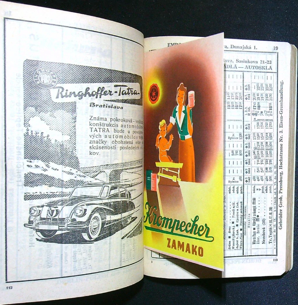 Úradný cestovný poriadok 1944