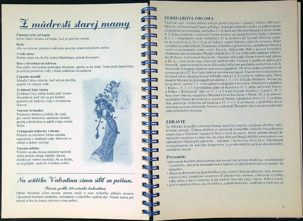 Lunárny kalendár Krásnej panej s publikáciou 2014
