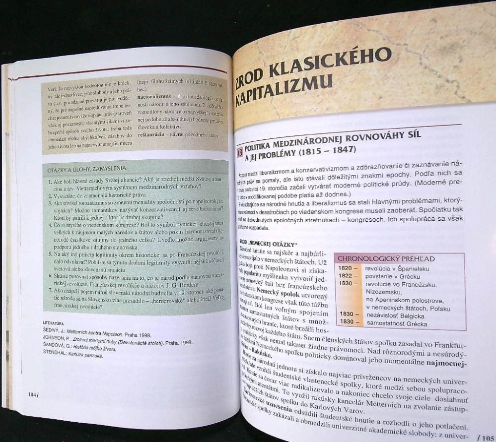 Dejepis svetové dejiny pre 2. ročník gymnázií
