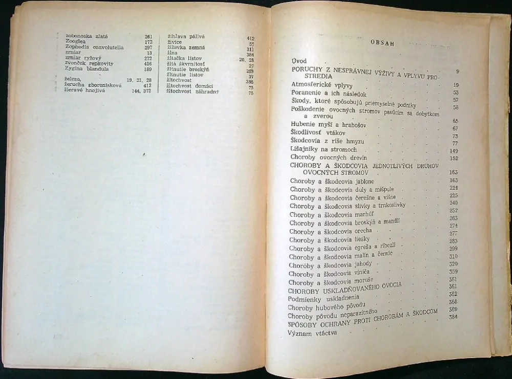 Choroby a škodcovia ovocných plodín