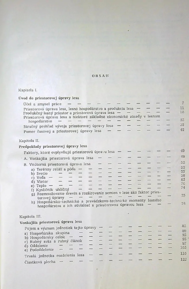 Priestorová úprava lesa