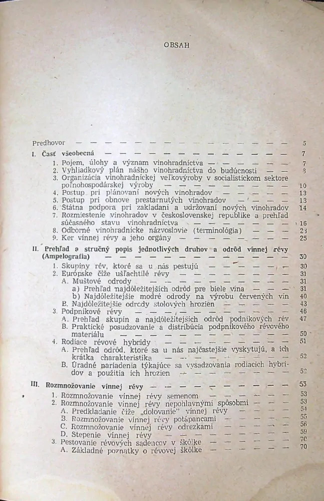 Vinohradníctvo 1954