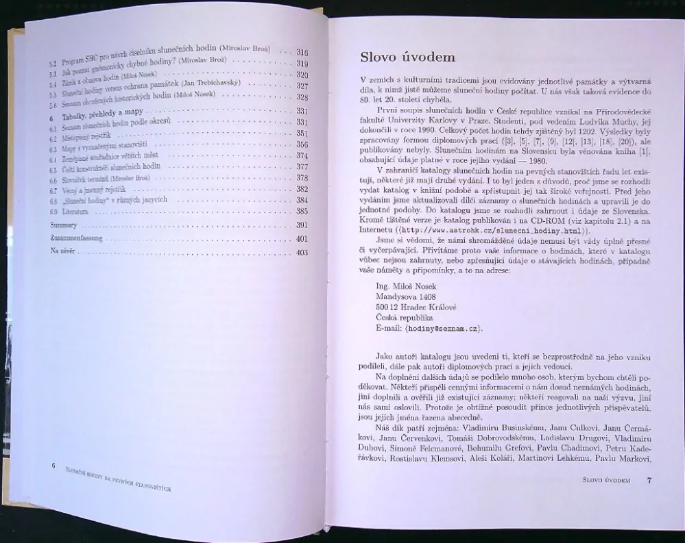 Sluneční hodiny na pevných stanovištích Čechy, Morava, Slezsko a Slovensko