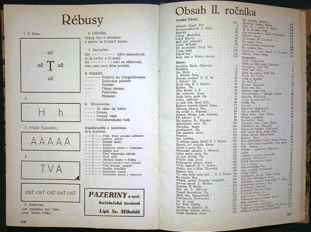 Časopis Vĺča 1941
