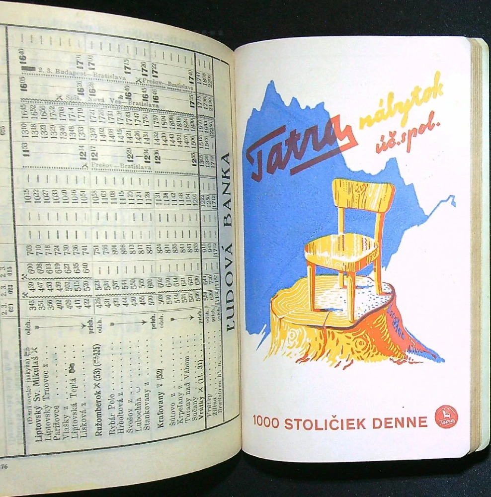 Úradný cestovný poriadok 1944