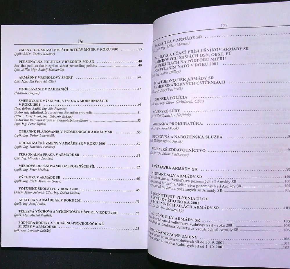 Armáda Slovenskej republiky 2001