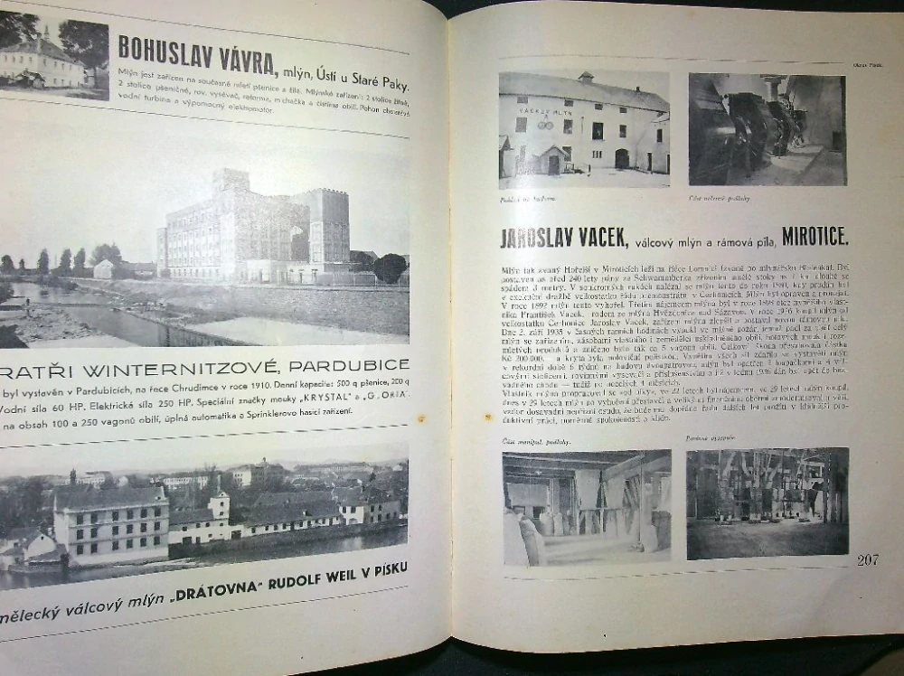Československé mlynářství 1936