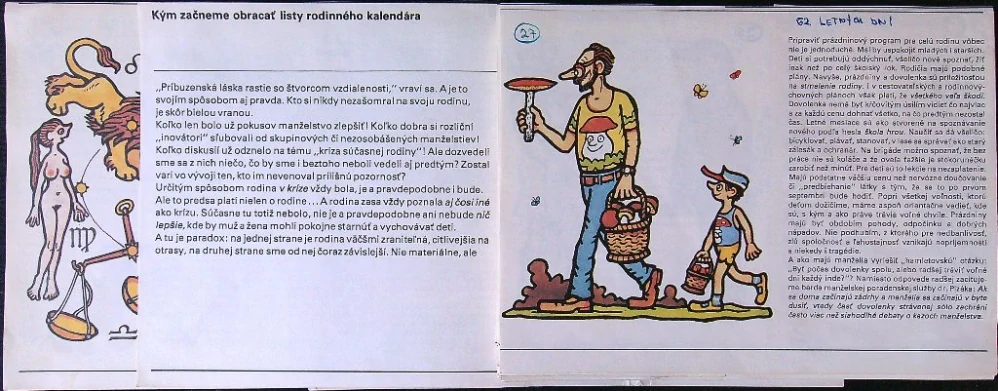 Rodinný kalendár 1989