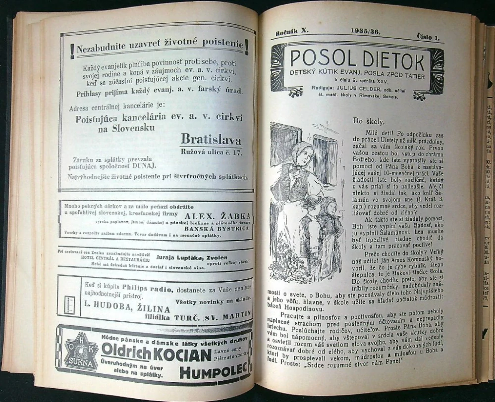 Evanjelický posol zpod Tatier 1935
