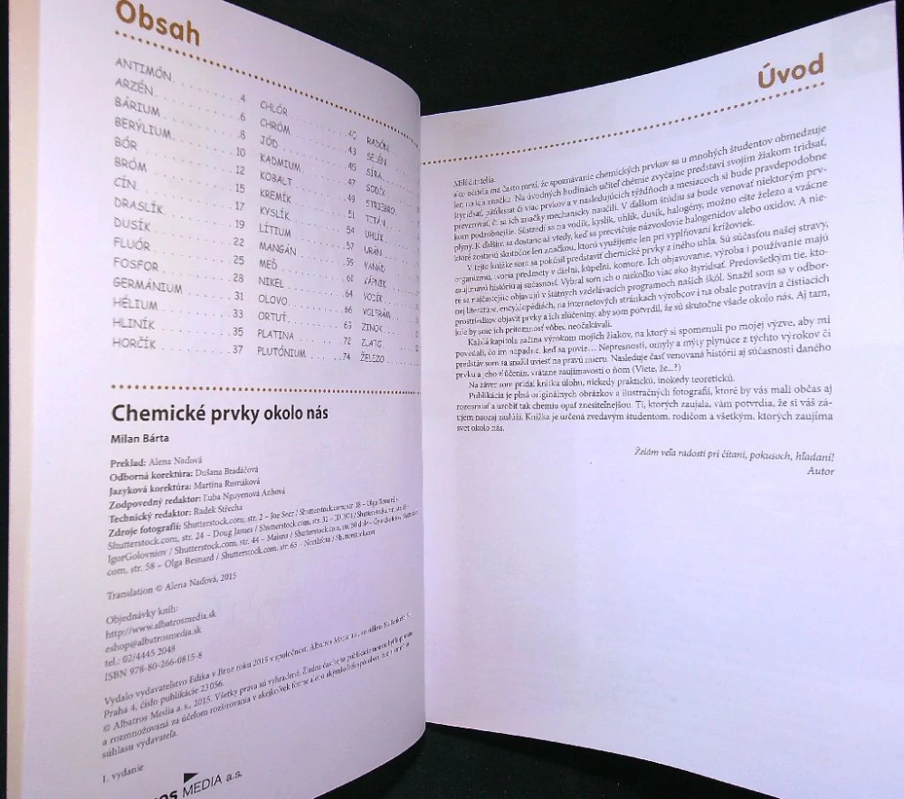 Chemické prvky okolo nás