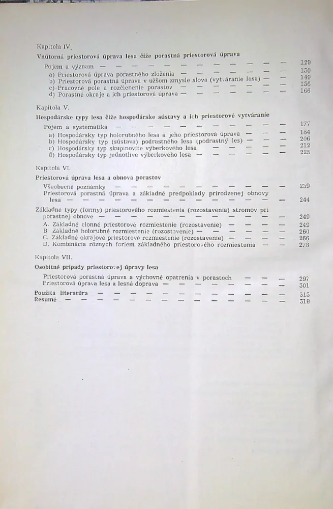 Priestorová úprava lesa