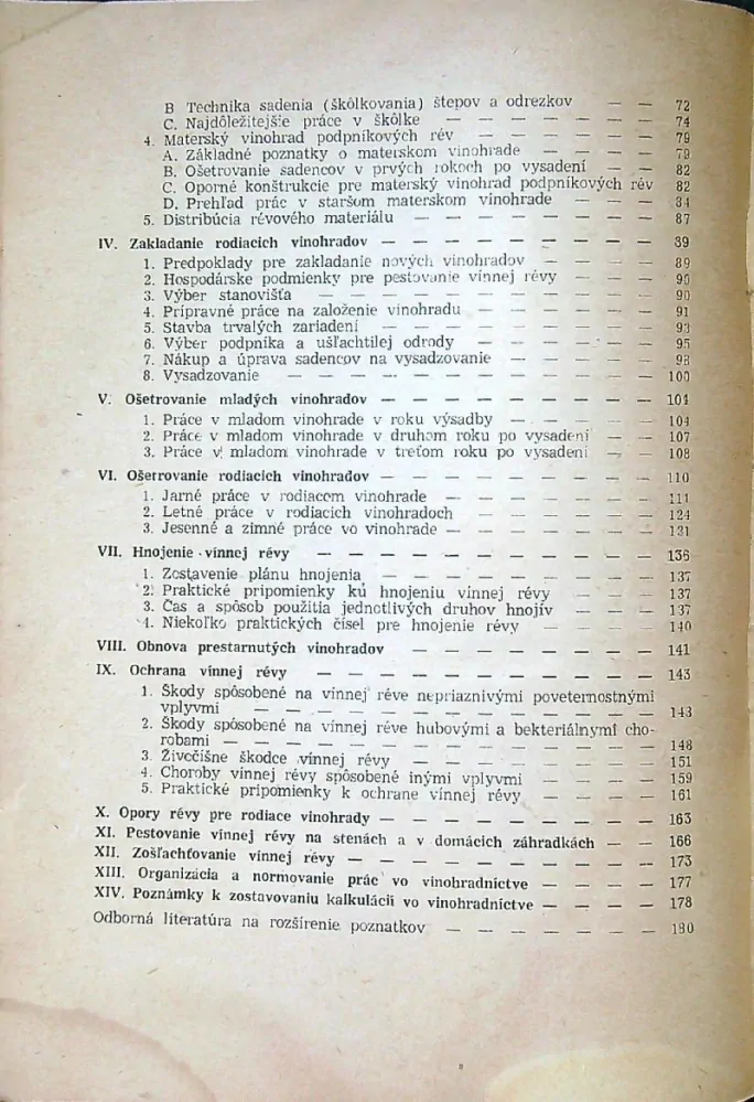 Vinohradníctvo 1954