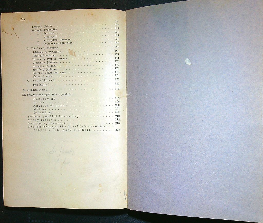 Pěstování a ošetřování našich ovocných stromů a keřů